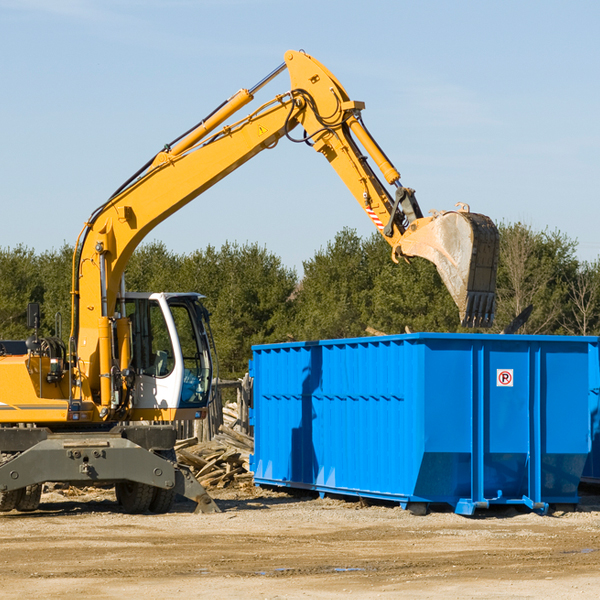 what happens if the residential dumpster is damaged or stolen during rental in Benton